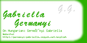 gabriella germanyi business card